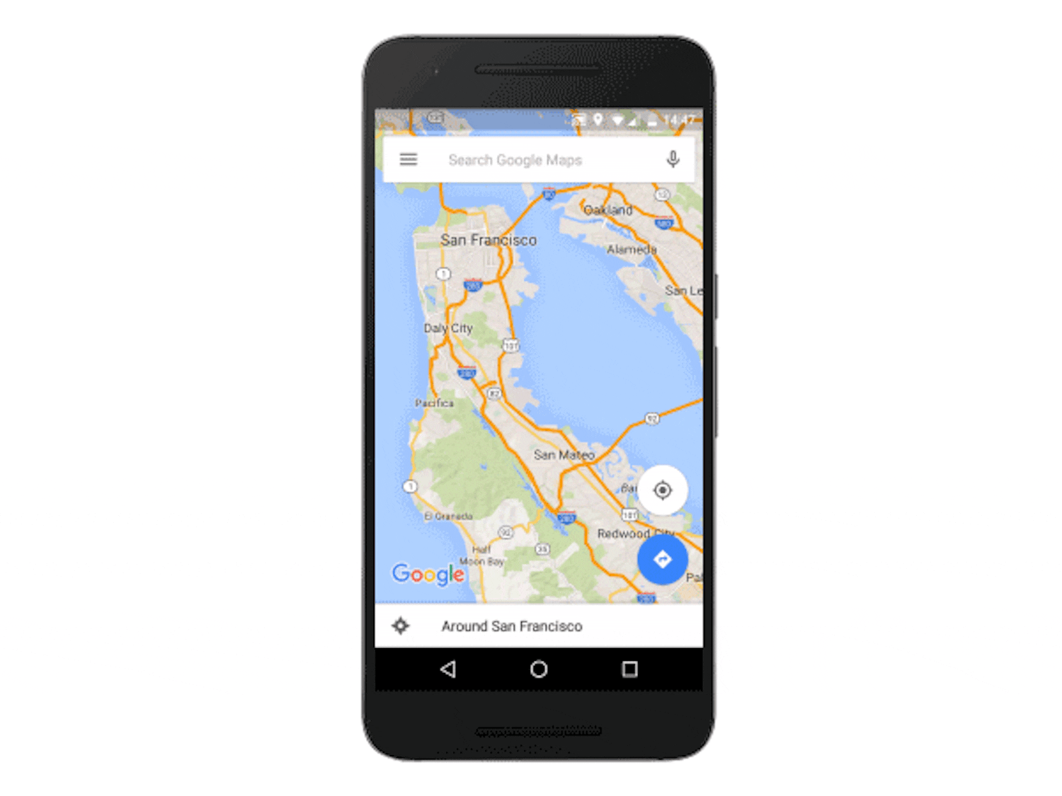 Lataa offline-kartta Google Mapsiin